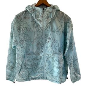 Columbia Size M Womens Blue Full Zip Hooded Alpine Chill Windbreaker